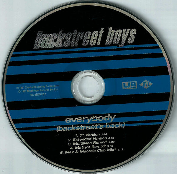 Backstreet Boys : Everybody (Backstreet's Back) (CD, Single)