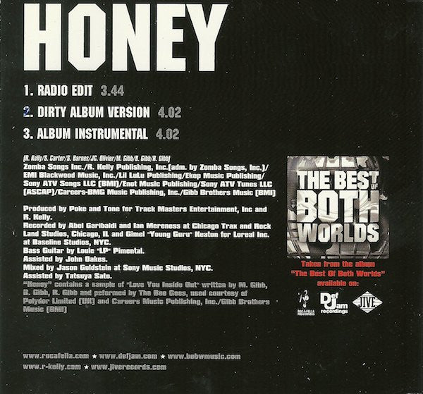 R. Kelly & Jay-Z : Honey (CD, Single)