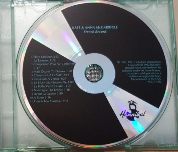 Kate & Anna McGarrigle : French Record (CD, Album)