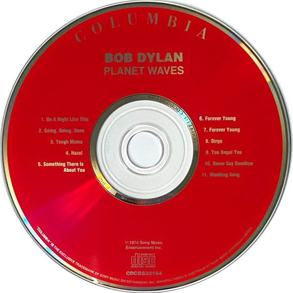 Bob Dylan : Planet Waves (CD, Album, RE)