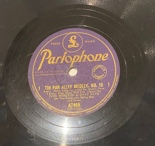 Ivor Moreton And Dave Kaye : Tin Pan Alley Medley No 16 (Shellac, 10")