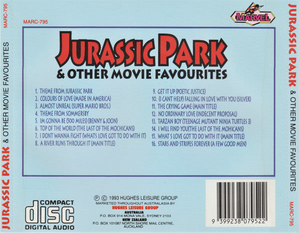 Various : Jurassic Park & Other Movie Favourites (CD, Comp)