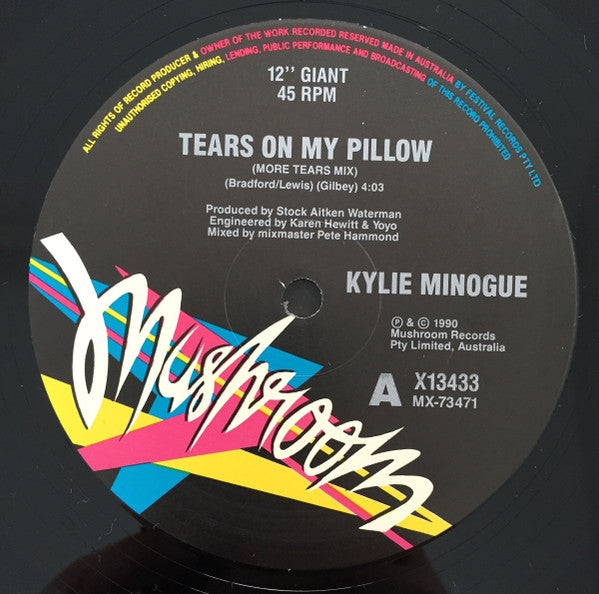 Kylie Minogue : Tears On My Pillow (12", Single, Ltd)