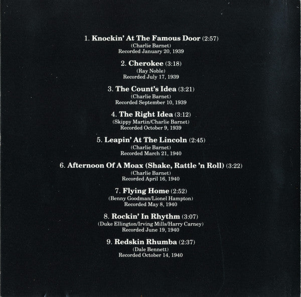 Charlie Barnet : Cherokee (CD, Comp, RM)
