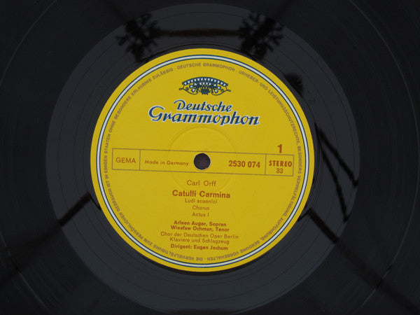 Carl Orff – Arleen Auger, Wiesław Ochman, Chor Der Deutschen Oper Berlin, Eugen Jochum : Catulli Carmina (LP, RP)