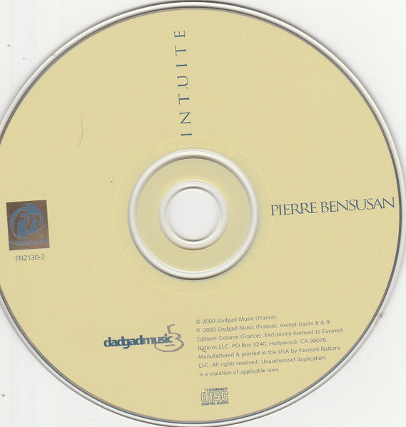 Pierre Bensusan : Intuite  (CD, Album)