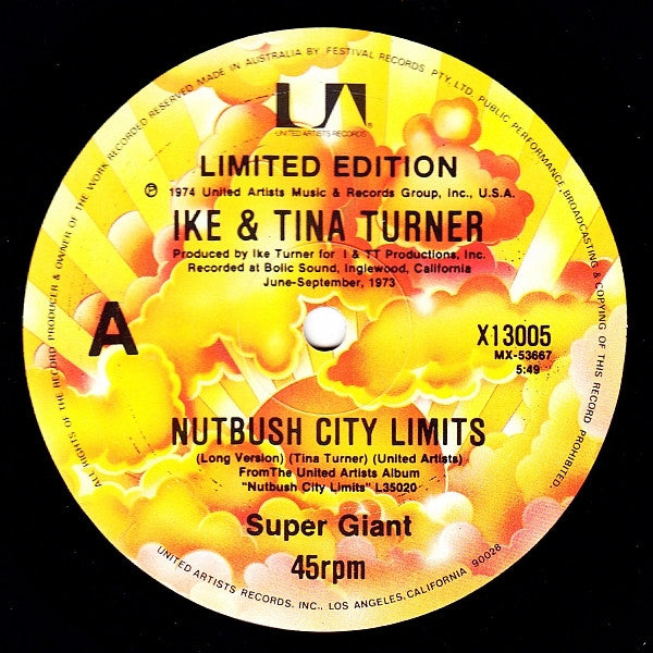 Ike & Tina Turner : Nutbush City Limits (12", Single, Ltd)
