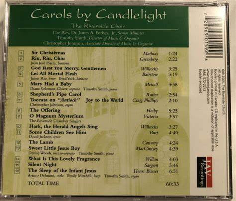 Choir Of The Riverside Church, New York : Carols By Candlelight (CD, Album)