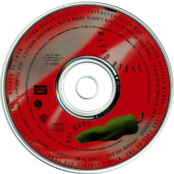 David Byrne : Rei Momo (CD, Album, Club)