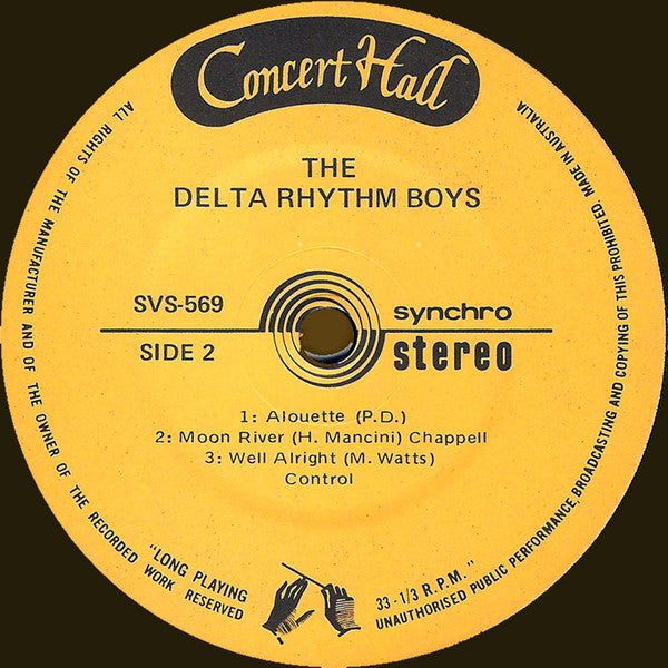 The Delta Rhythm Boys : The Delta Rhythm Boys (7", EP)