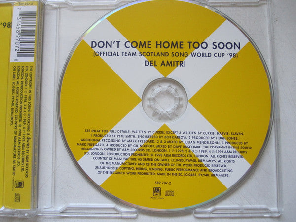 Del Amitri : Don't Come Home Too Soon (CD, Single, Ltd, CD2)