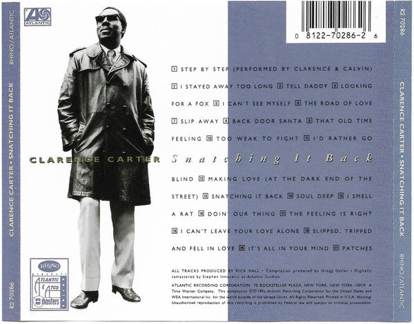Clarence Carter : Snatching It Back: The Best Of Clarence Carter (CD, Comp)