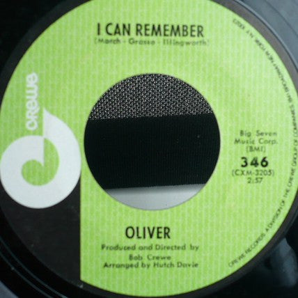 Oliver (6) : I Can Remember / Where There's A Heartache There Must Be A Heart (7")