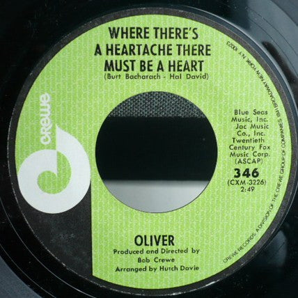 Oliver (6) : I Can Remember / Where There's A Heartache There Must Be A Heart (7")