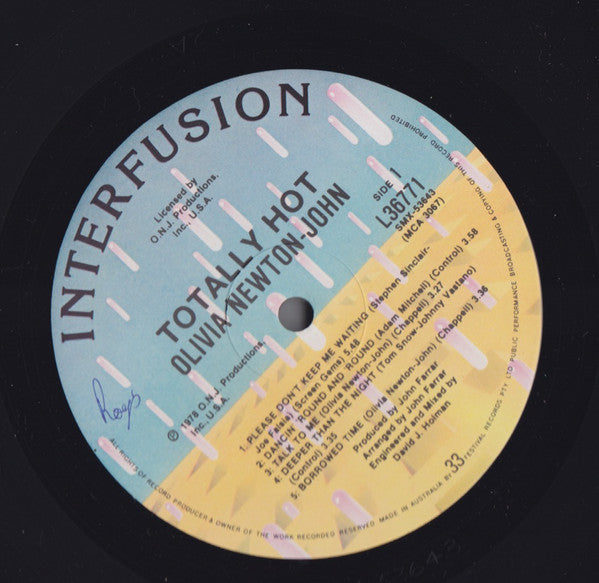 Olivia Newton-John : Totally Hot (LP, Album)