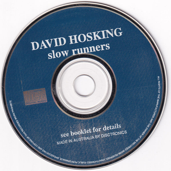 David Hosking : Slow Runners (CD, Album)