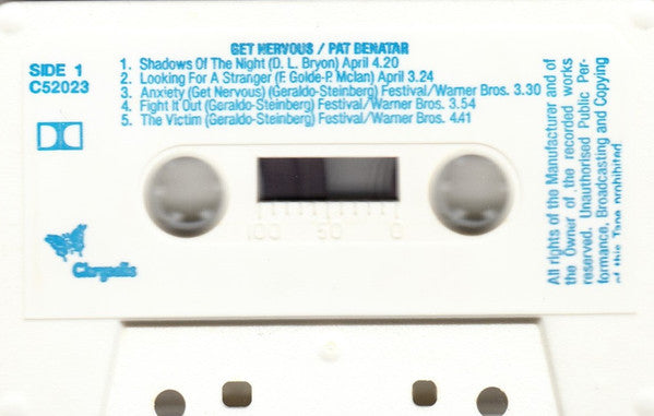 Pat Benatar : Get Nervous (Cass, Album)