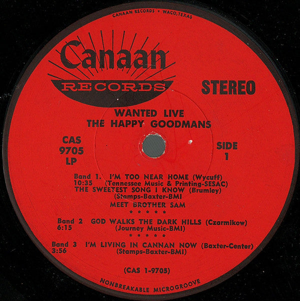 The Happy Goodmans* : Wanted Live (LP, Album)