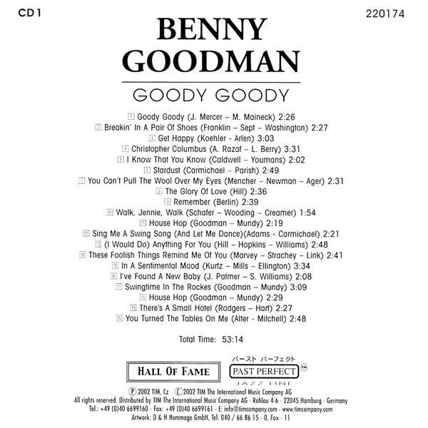 Benny Goodman : Hall Of Fame (5xCD, Comp + Box)