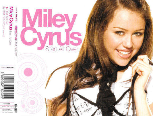 Miley Cyrus : Start All Over (CD, Single)