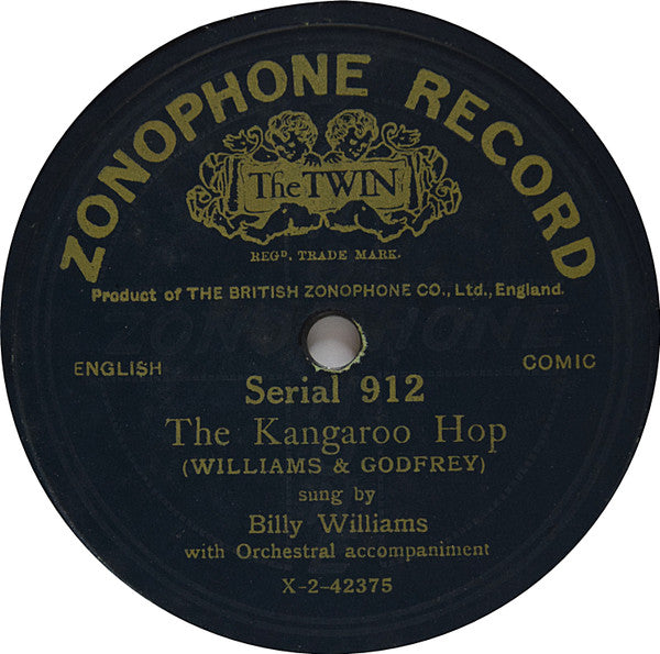 Billy Williams (9) : The Kangaroo Hop / It's Mine When You've Done With It (Shellac, 10")