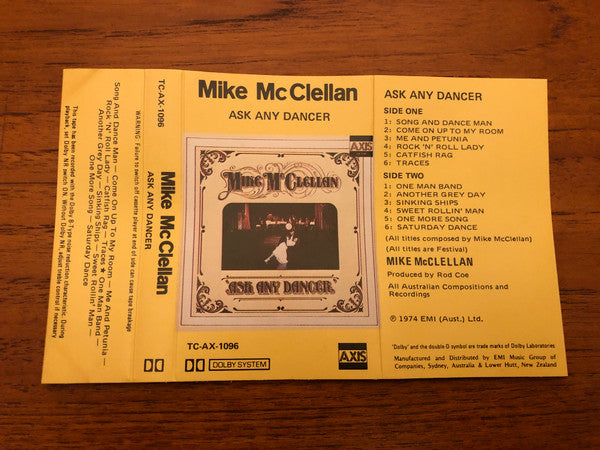 Mike McClellan : Ask Any Dancer (Cass, Album, RE)