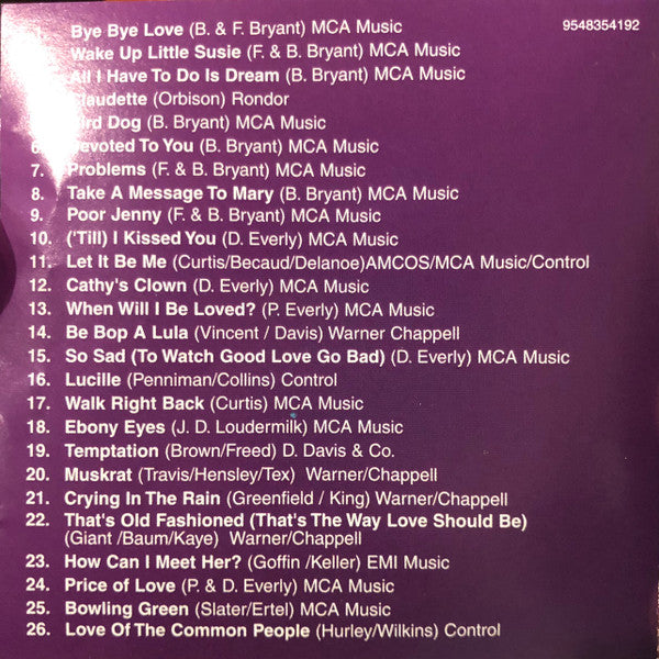 Everly Brothers : The Everly Brothers Collection (CD, Comp)