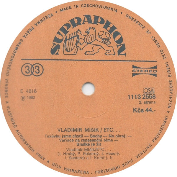 Vladimír Mišík, Etc… : Etc…2 (LP, Album, RP)