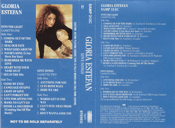 Gloria Estefan : Into The Light (Cass, Album + Cass, Comp + Box, Tou)