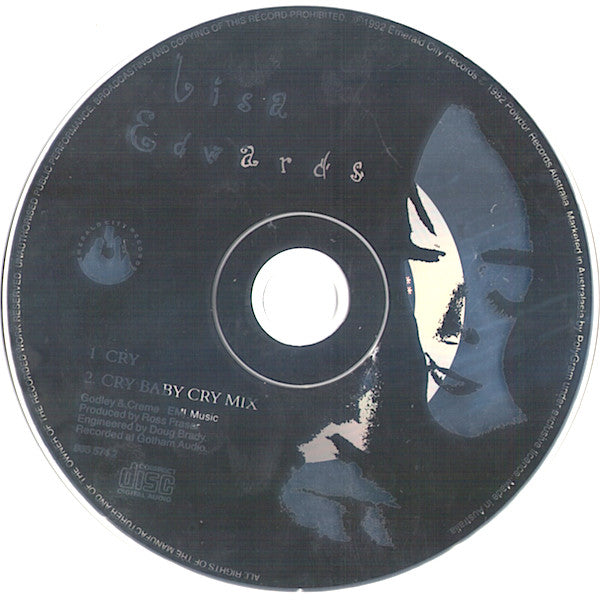 Lisa Edwards : Cry (CD, Maxi)