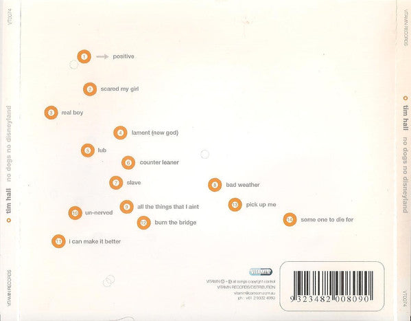 Tim Hall (10) : No Dogs No Disneyland (CD, Album)
