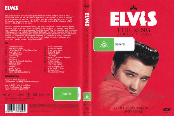 Elvis Presley : The King Of Rock 'N' Roll (#1 Hit Performances And More) (DVD, Comp, RE, RM, NTSC)