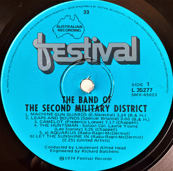 The Band Of The Second Military District : The Centenary Album (LP, Album)