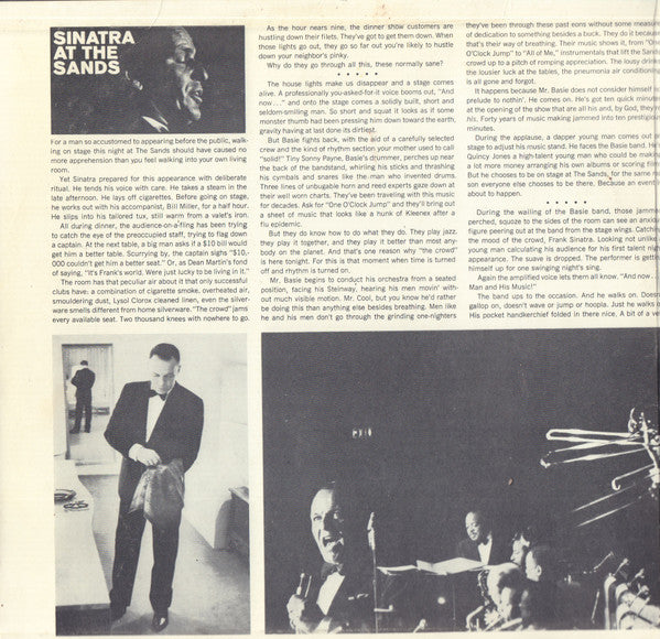 Frank Sinatra : Sinatra At The Sands (2xLP, Album)