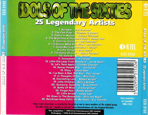 Various : Idols Of The Sixties (CD, Comp)