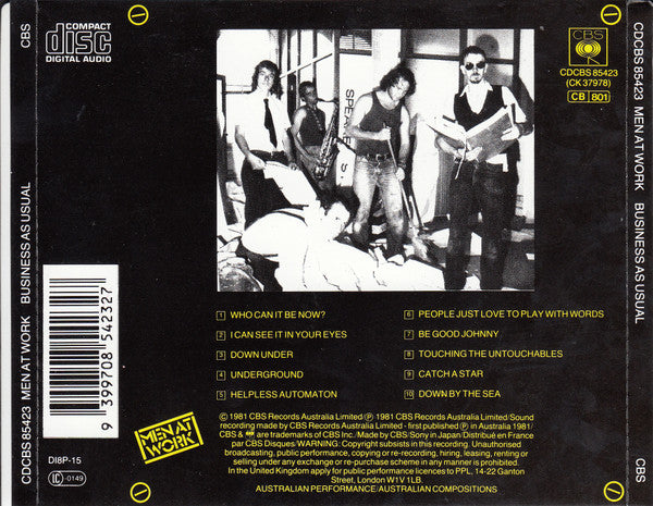 Men At Work : Business As Usual (CD, Album, RE)