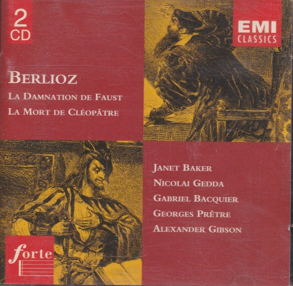 Hector Berlioz - Janet Baker, Nicolai Gedda, Gabriel Bacquier, Georges Prêtre, Alexander Gibson : La Damnation De Faust / La Mort De Cléopâtre (2xCD, Comp, RE, RM)