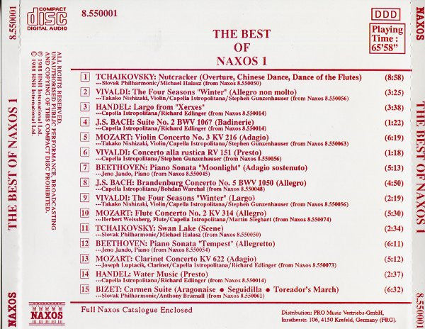 Various : The Best Of Naxos 1 (CD, Comp)