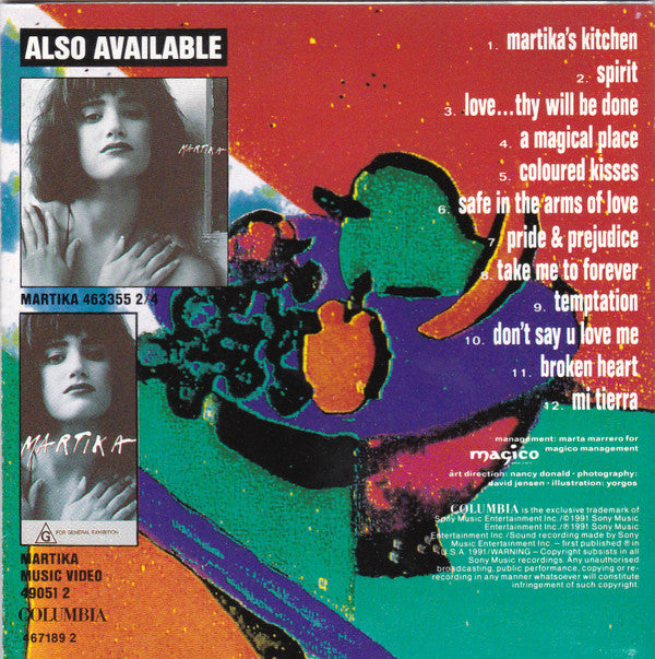 Martika : Martika's Kitchen (CD, Album)