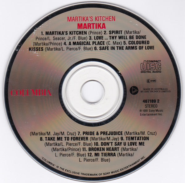 Martika : Martika's Kitchen (CD, Album)