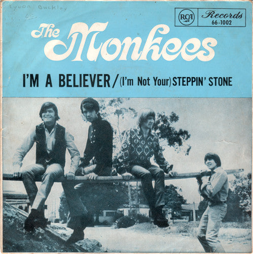 The Monkees : I'm A Believer (7", Single, RP, Gol)