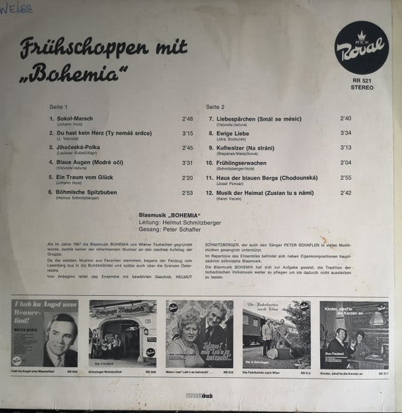 Blasmusik "Bohemia" : Früshschoppen Mit "Bohemia" (LP, Album)