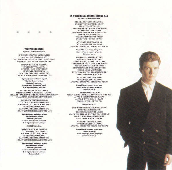 Rick Astley : Whenever You Need Somebody (CD, Album)