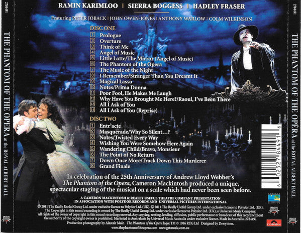 25th Anniversary Cast : The Phantom Of The Opera At The Royal Albert Hall (In Celebration Of 25 Years) (2xCD, Album, Liv)