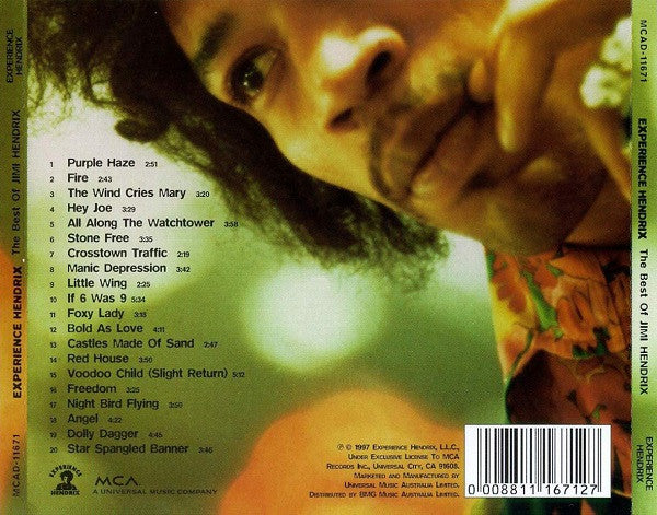 Jimi Hendrix : Experience Hendrix (The Best Of Jimi Hendrix) (CD, Comp, RM)