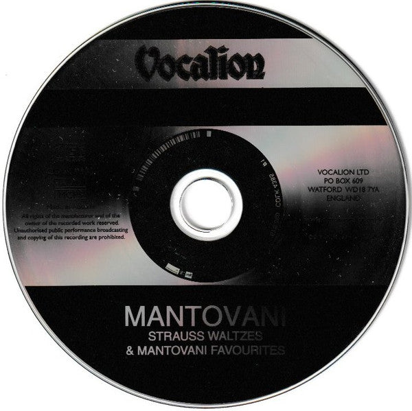 Mantovani And His Orchestra : Strauss Waltzes & Mantovani Favourites (CD, Comp)