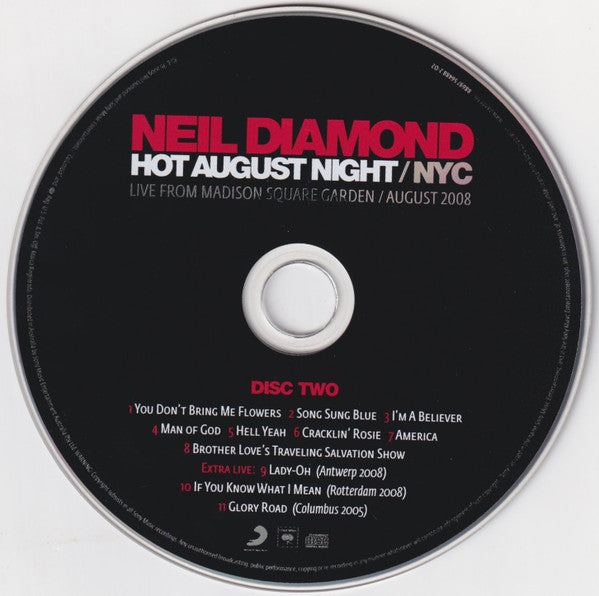 Neil Diamond : Hot August Night / NYC (Live From Madison Square Garden) (2xCD)