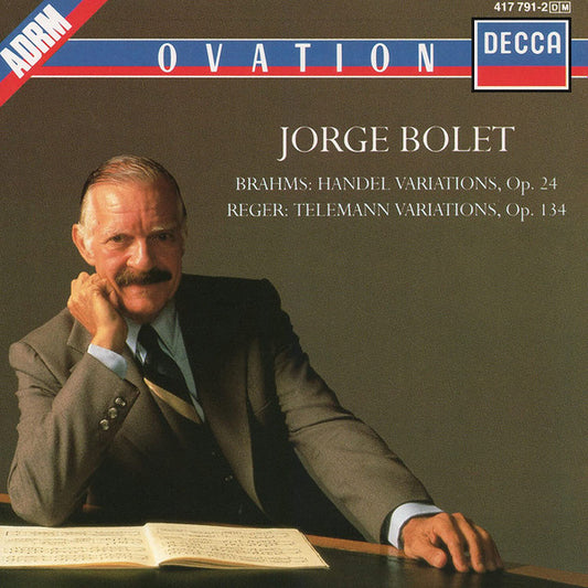 Jorge Bolet, Brahms* / Reger* : Handel Variations, Op. 24 / Telemann Variations, Op. 134 (CD, RM)