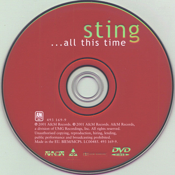 Sting : ...All This Time (DVD-V, Copy Prot., Multichannel, PAL, Dol)
