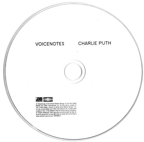 Charlie Puth : Voicenotes (CD, Album)